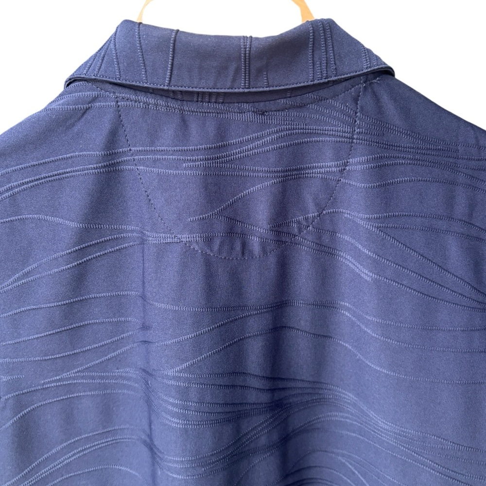 EP Pro Women’s Navy Textured Short Sleeve Golf Polo Medium - Picture 8 of 11